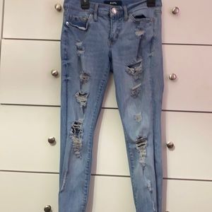 Light Blue Distressed Jeans